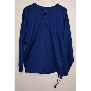 Easton Pullover Mens M Blue Quarter Zip Long Sleeve